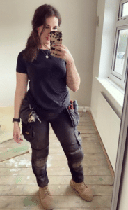 Female plumber apprentice Rachel Griffiths